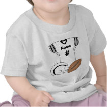 Football Jersey Post Your Number T-shirt by toddlersplace Football Jersey Post Your Number T-shirt