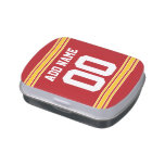 Football Jersey with Custom Name and Number Jelly Belly Candy Tins