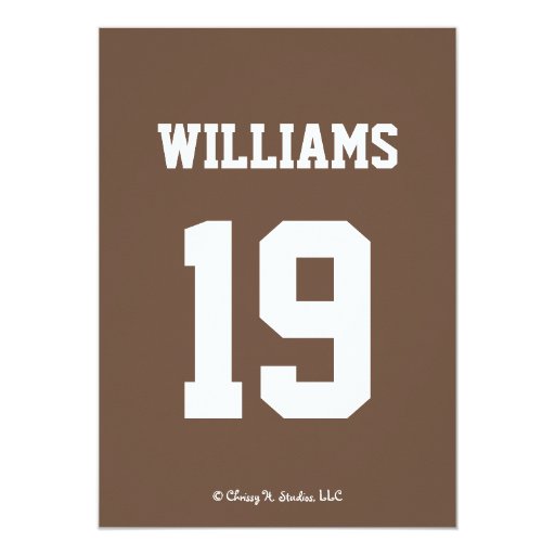 FOOTBALL KICKOFF COUPLES BABY SHOWER CARDS