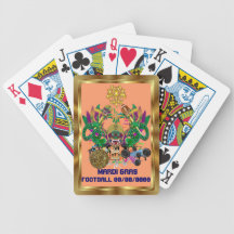 Football Mardi Gras Dragon King view notes Please Bicycle Poker Cards