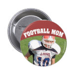 Football Mom Custom Photo Button