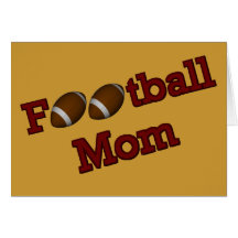 Football Mom Cute Card