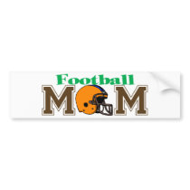 Football Mom (Helmet) bumper stickers