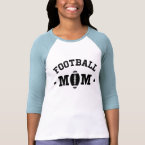 Football mom ladies t-shirt, black print