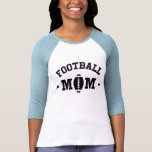 Football mom ladies t-shirt, black print