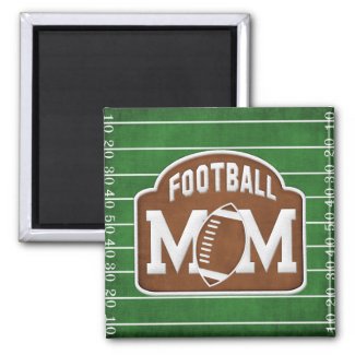 Football Mom Refrigerator Magnet