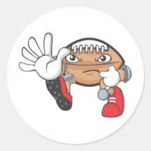 Football Mom Shirt | Football Mom T Shirts Round Sticker