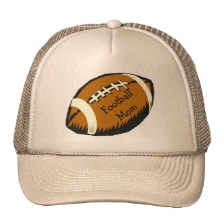 Football Mom Sports Brown and Black Hat