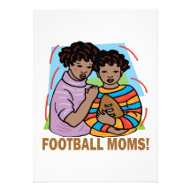 Football Moms Personalized Announcement
