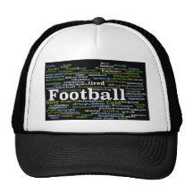 Football montage trucker hats