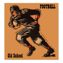 Football - Old School - 1920's Print