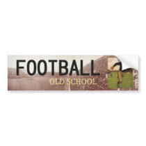 Football Old School bumper stickers
