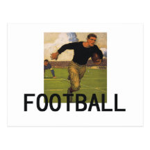 Football Old School Postcard