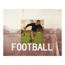 Football Old School Poster