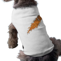 Football on Fire Dog Clothes