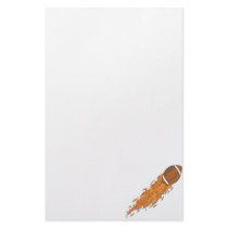 Football on Fire Stationery Paper