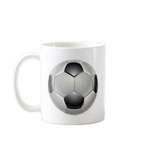 football or soccer ball mug