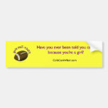 Football - Orange Text Bumper Sticker