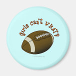 Football - Orange Text Refrigerator Magnet
