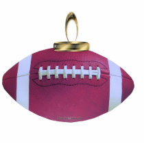 Football Ornament photo sculptures by Firecrackinmama Football Ornament photo sculptures