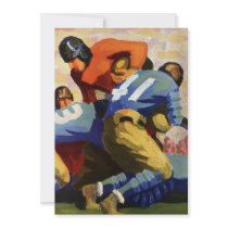 Football Party Invitation by YesterdayCafe Football Party Invitation