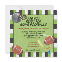 Football Party Invitation for adults or kids