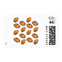 football pattern postage stamp