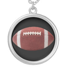 Football Pendant and Chain
