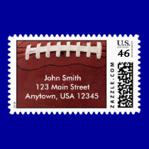 Football - Personalized Address Stamps