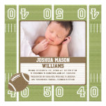 Football Photo Birth Announcement Cards