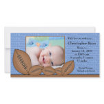 Football PHOTO  Boy Birth Announcement photo cards