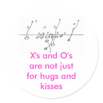 Football Play, X's and O's are not... - Customized stickers by money_maker Football Play, X's and O's are not... - Customized stickers