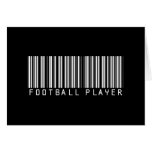 Football Player Bar Code Cards