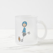 Football  Player Blue T-shirts and Gifts Coffee Mug