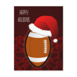 football player Christmas Cards Post Card