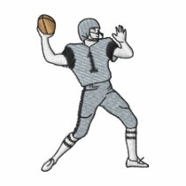 Football Player embroidered shirts by ZazzleEmbroidery Football Player embroidered shirts