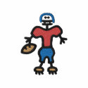 Football Player embroidered shirts by ZazzleEmbroidery Football Player embroidered shirts