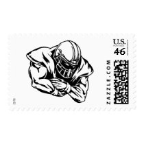 Football Player Postage Stamps