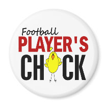 Football Player’s Chick magnets