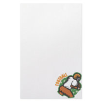 Football Player Customized Stationery