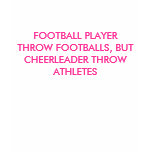 FOOTBALL PLAYER THROW FOOTBALLS, BUT CHEERLEADE...