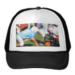 Football players cap trucker hats