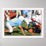 Football players poster