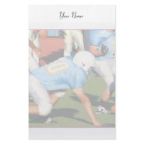 Football players stationary stationery paper
