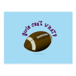 Football - Purple Text Postcard