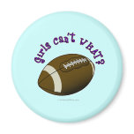 Football - Purple Text Refrigerator Magnets