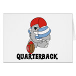 Football Quarterback Elephant Tshirts and Gifts Cards
