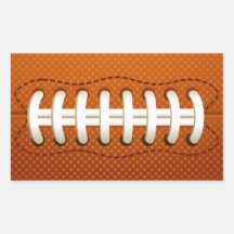 Football Rectangle Sticker
