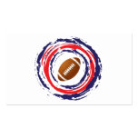 Football Red Blue And White Business Card Template