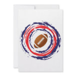Football Red Blue And White invitations
